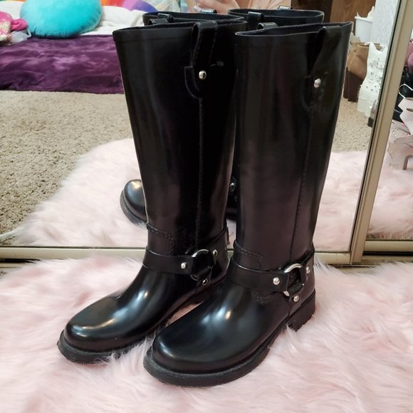 Michael Kors Shoes - Michael Kors Black Harness Rain Boots